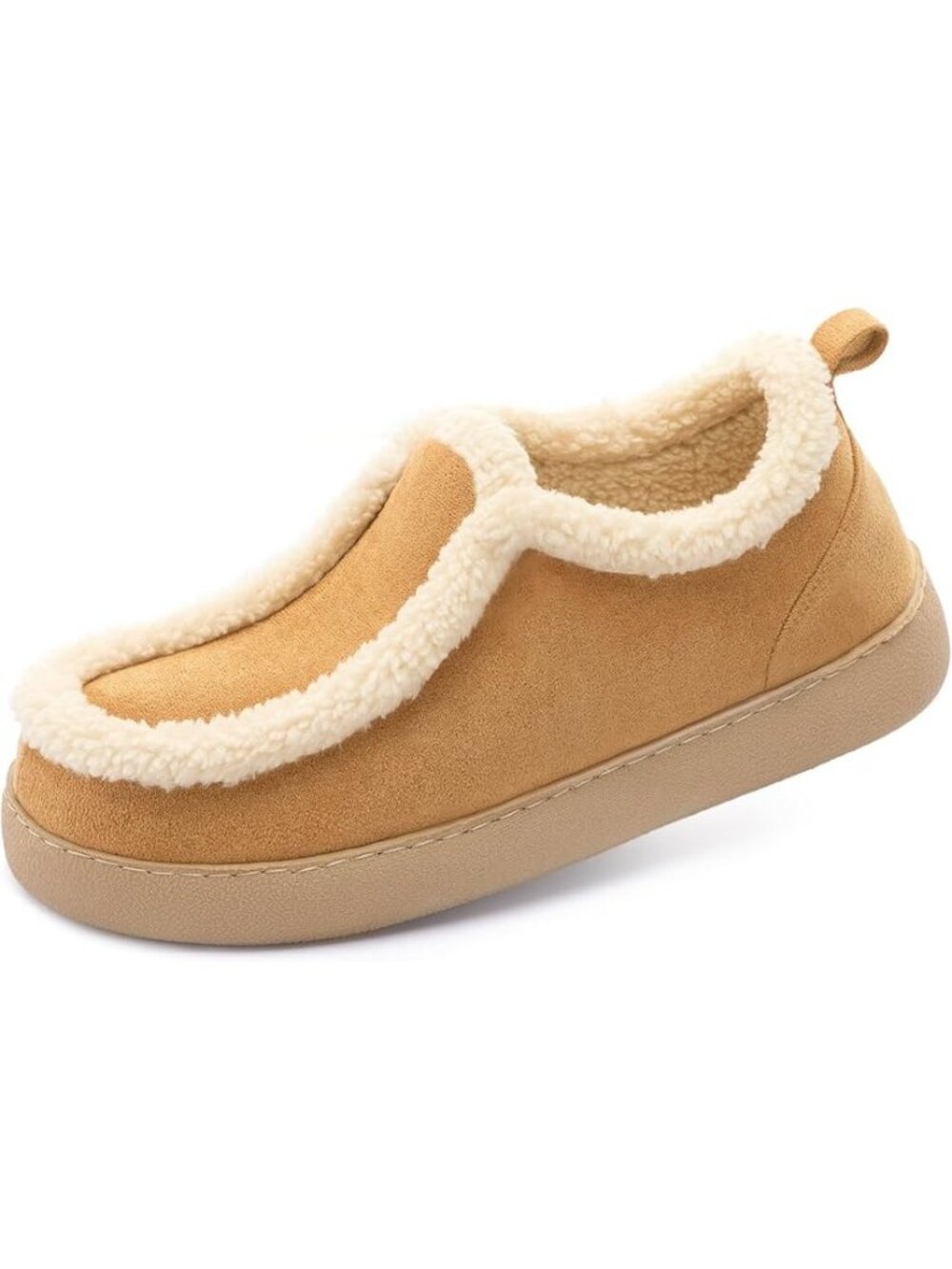 Zizor Size 10 Slippers Winter Bootie Suede Insulated Sherpa Lining Rubber Sole